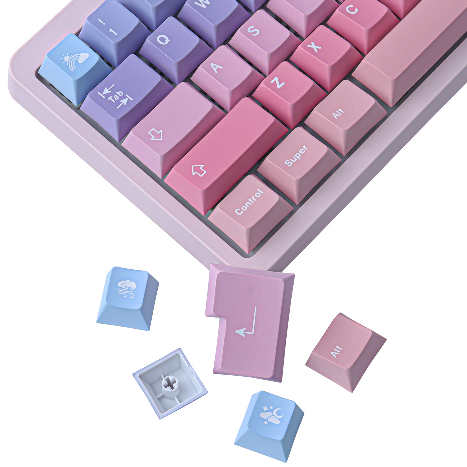 Colorful Clouds keycaps