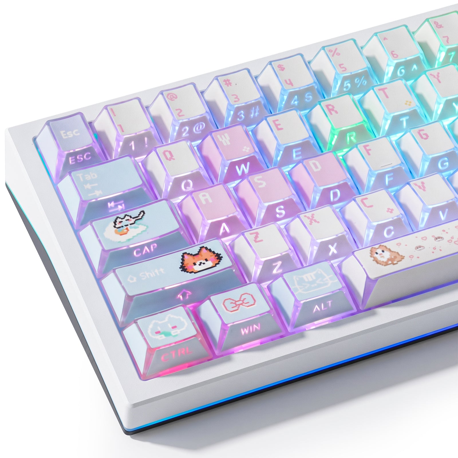 Meow Shadow Side Backlight Keycaps