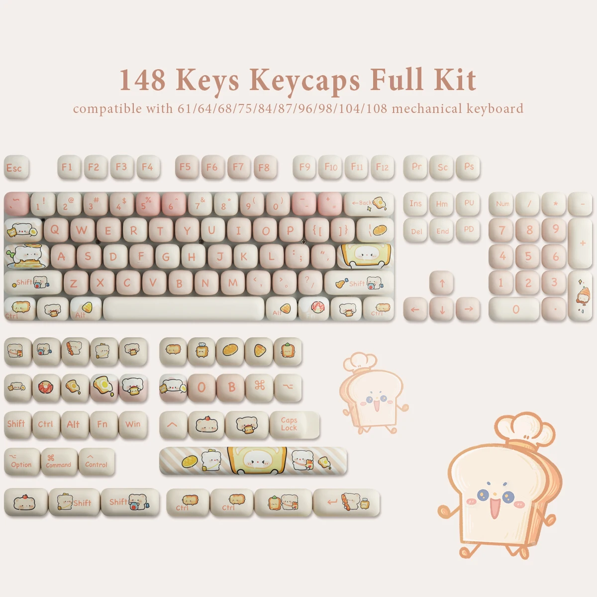 Bread Bear keycaps