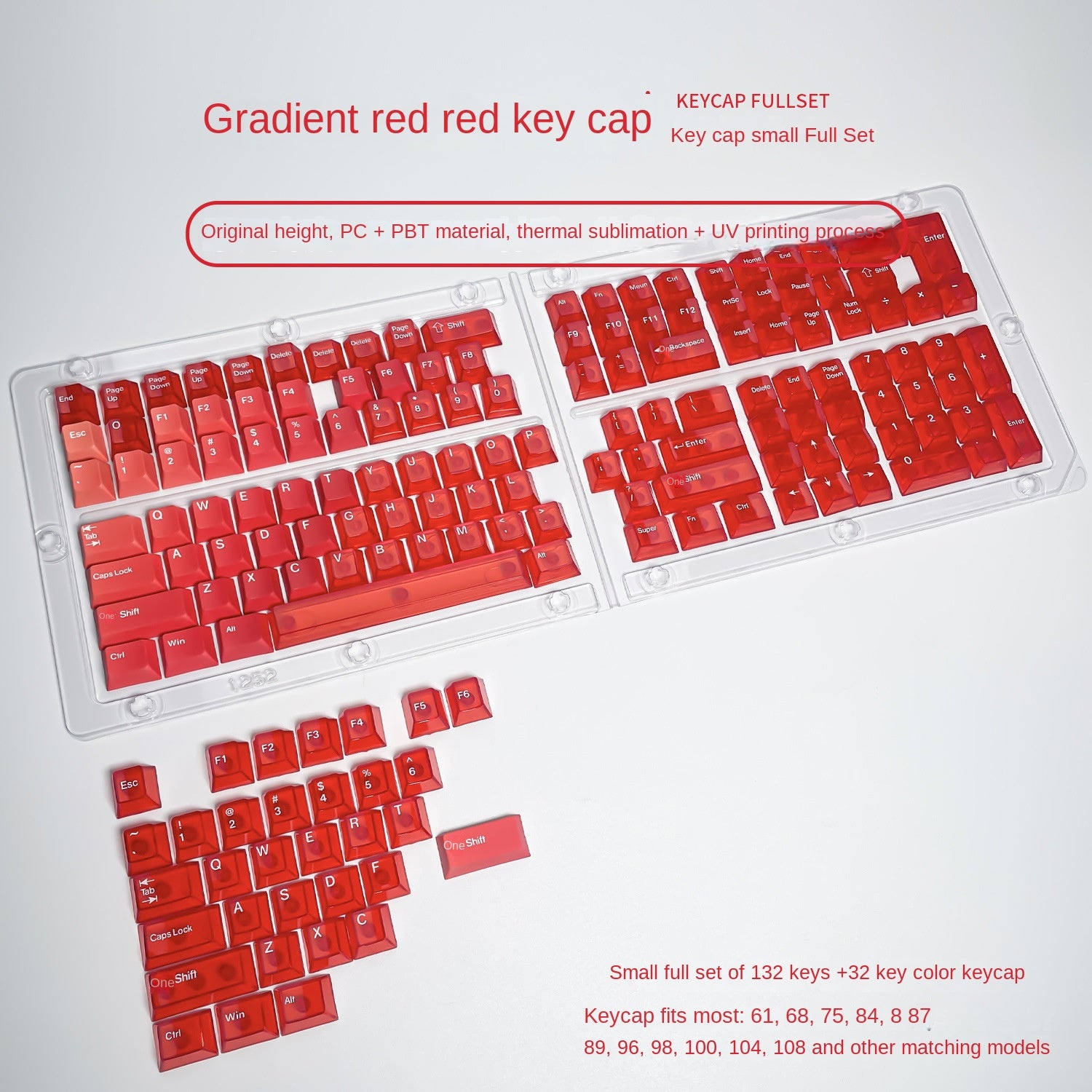 Transparent PC Keycaps
