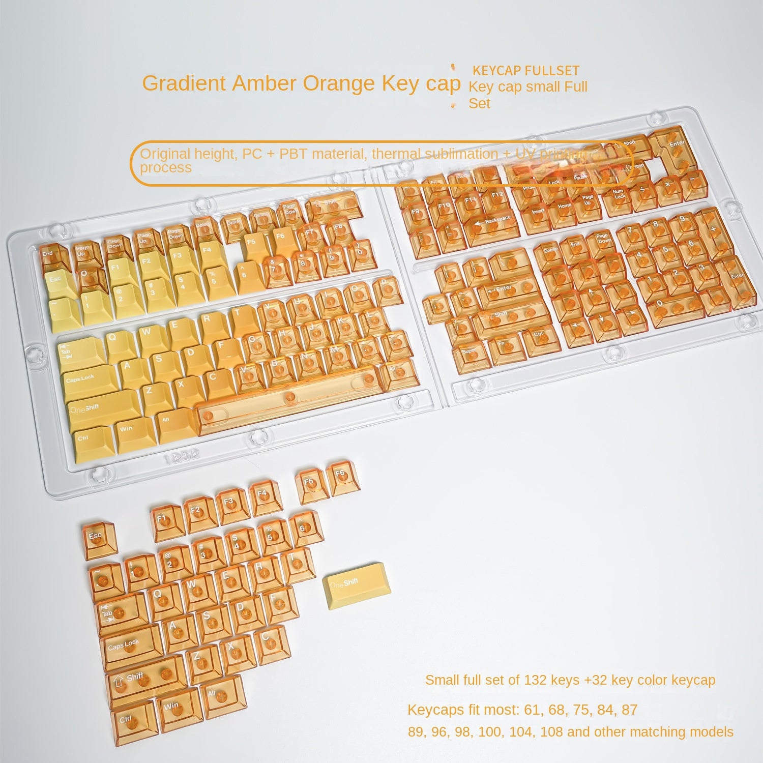 Transparent PC Keycaps