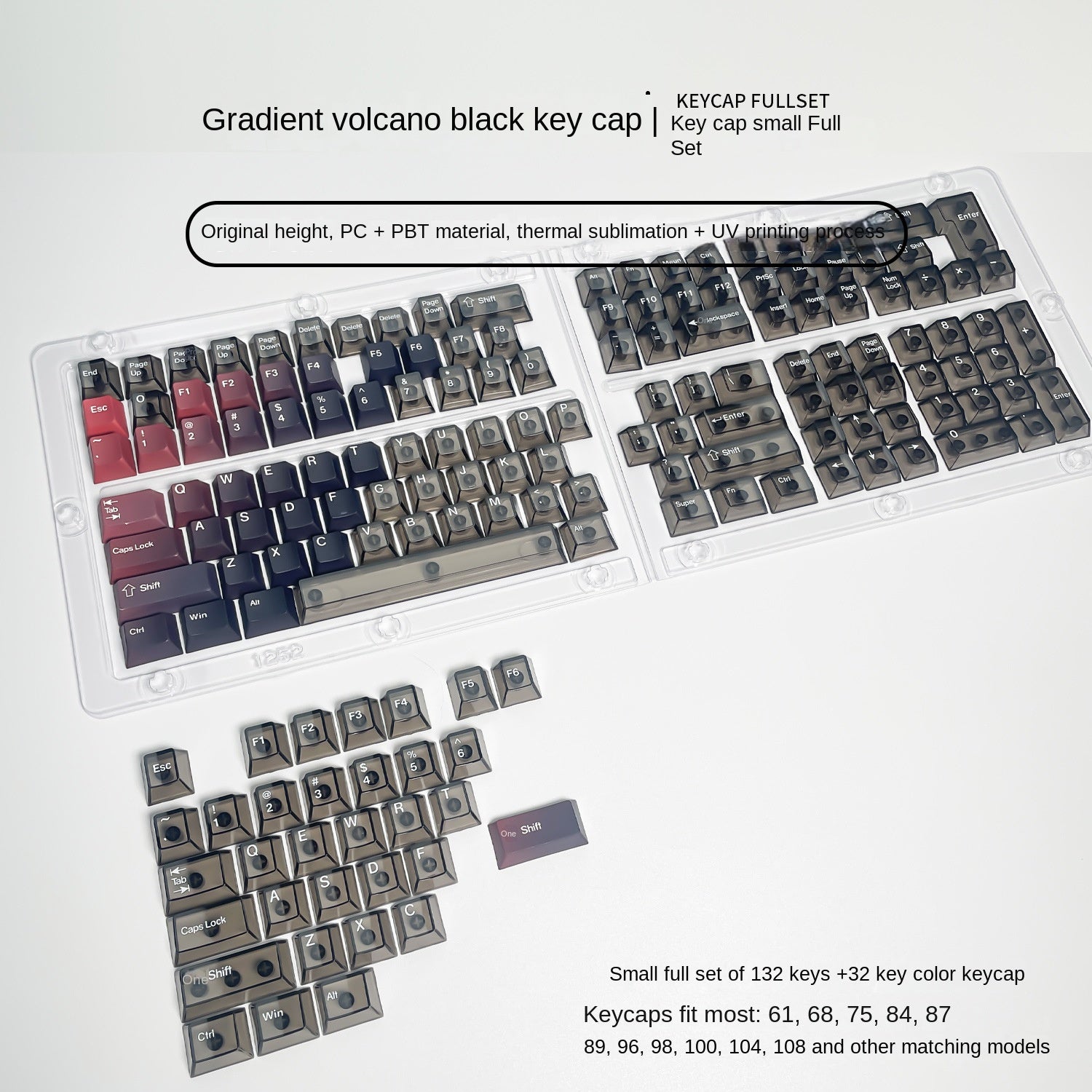 Transparent PC Keycaps