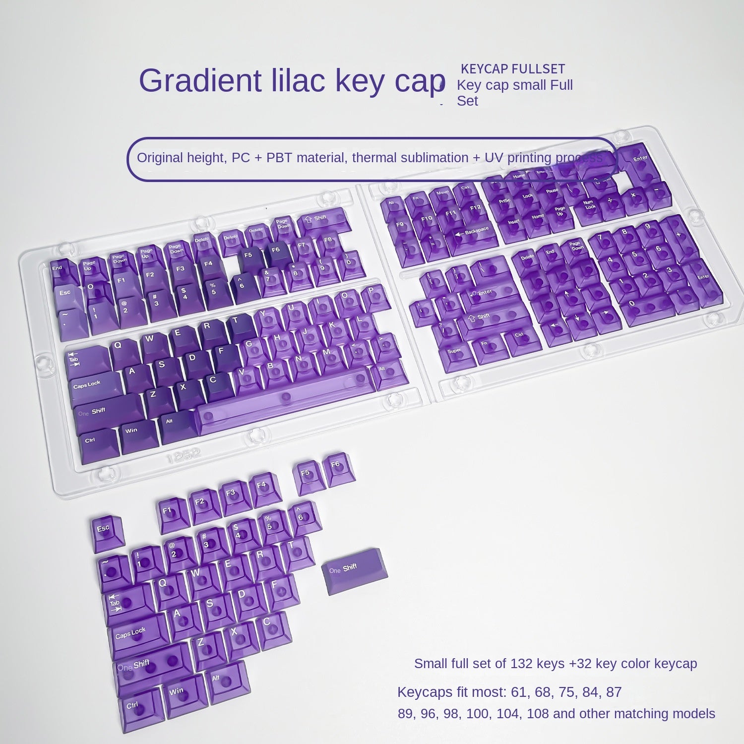 Transparent PC Keycaps