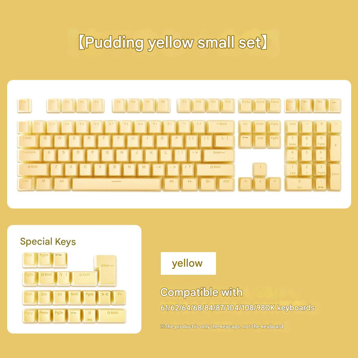 Pudding 129 keys set keycaps