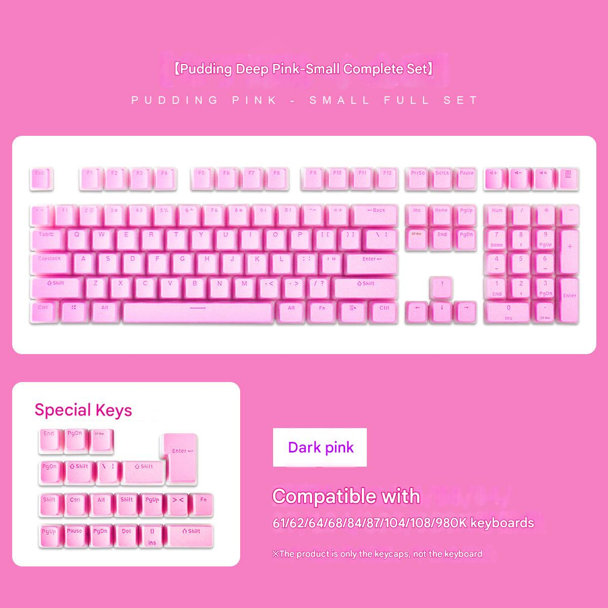 Pudding 129 keys set keycaps