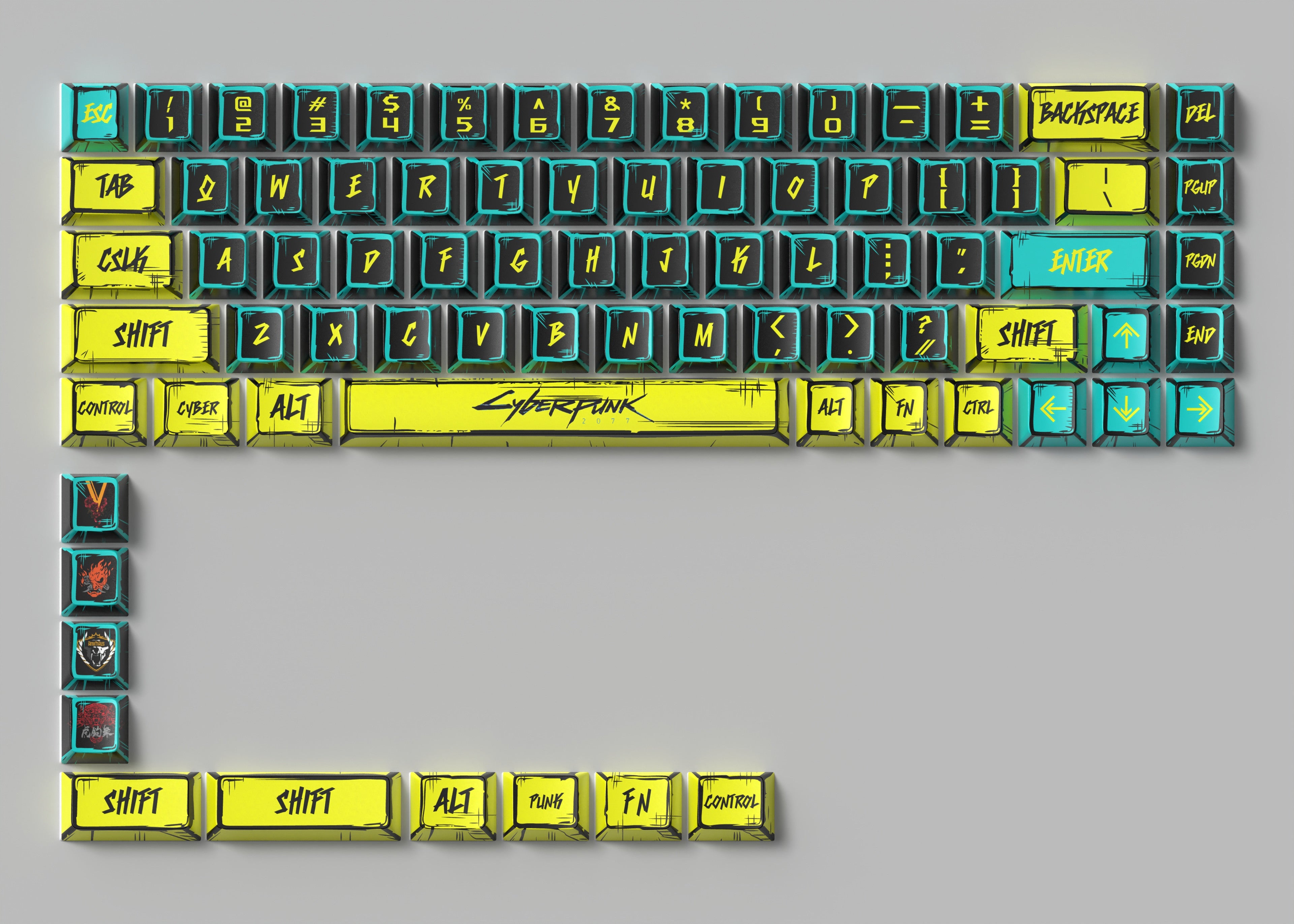 EVA Anime Comic Style Keycaps