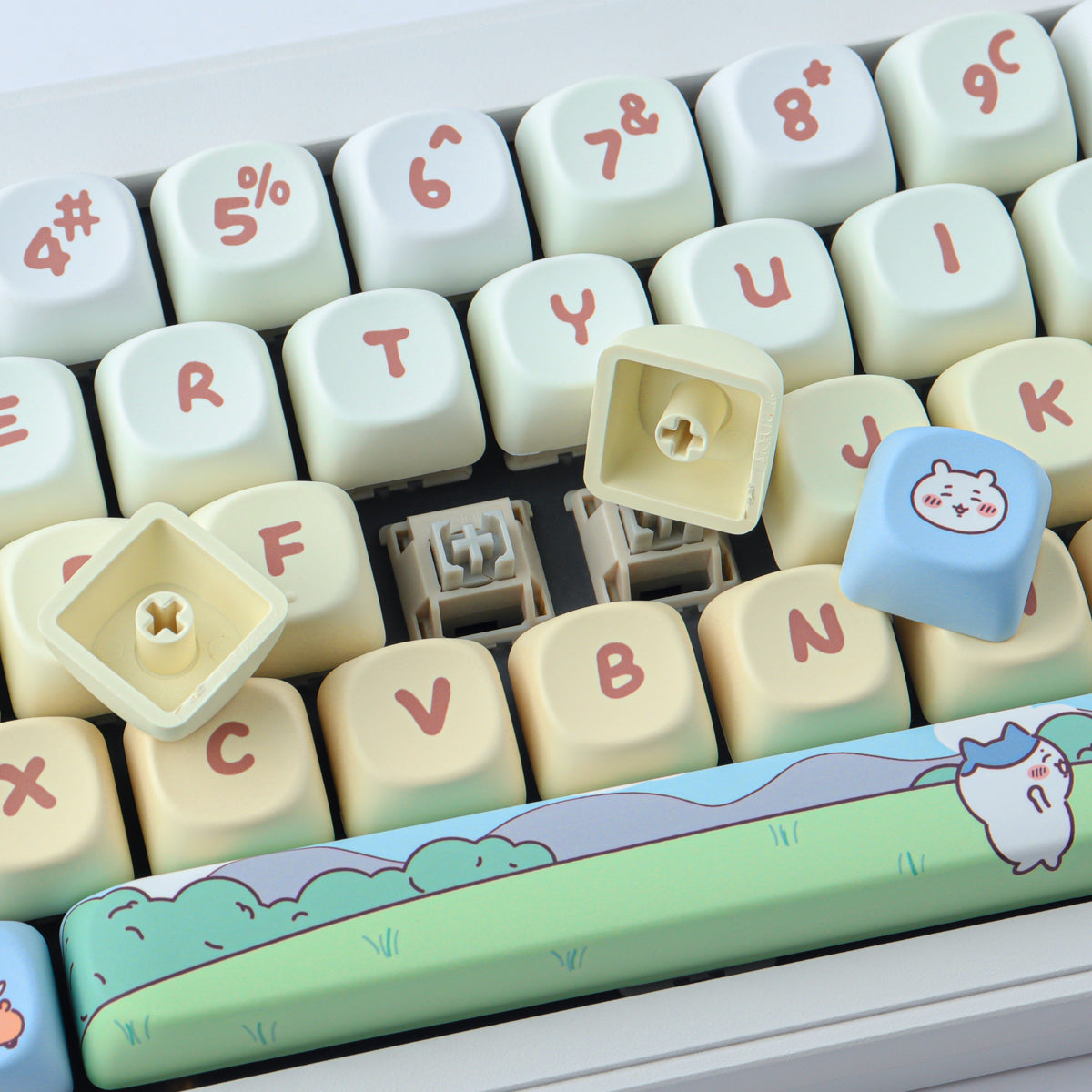 Hachiware keycaps