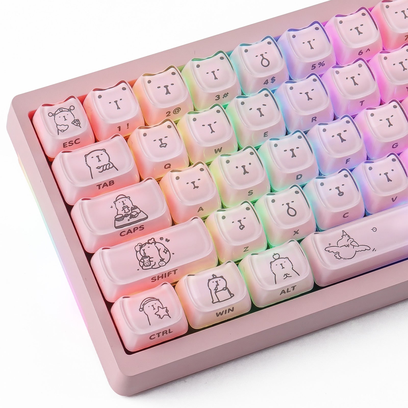 Crystal Kapibala Keycaps