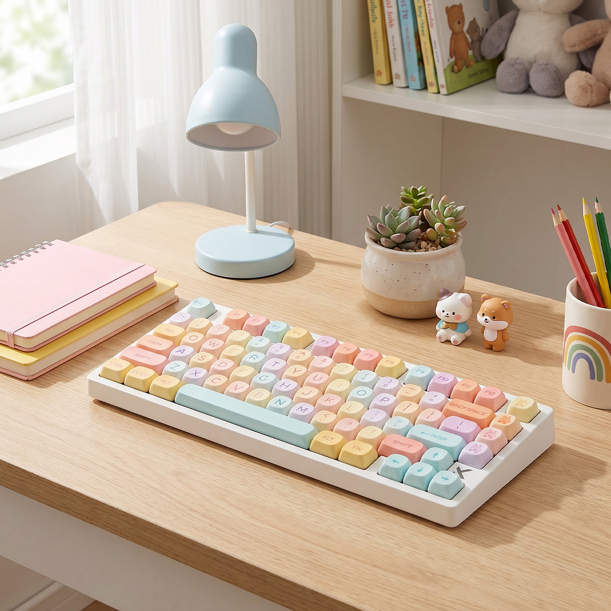 Colorful Meow Keycaps
