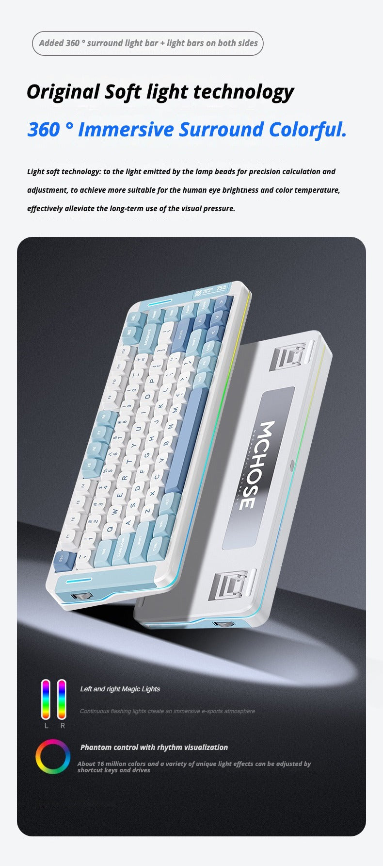 MCHOSE X75 V2 Mechanical keyboard - joorkey