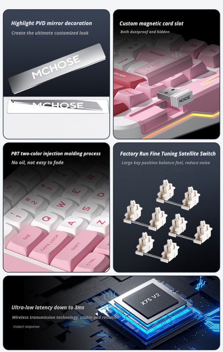 MCHOSE X75 V2 Mechanical keyboard - joorkey