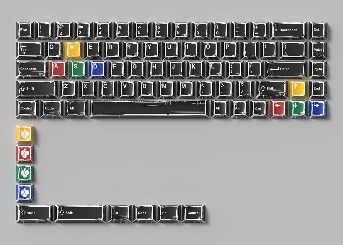 EVA Anime Comic Style Keycaps