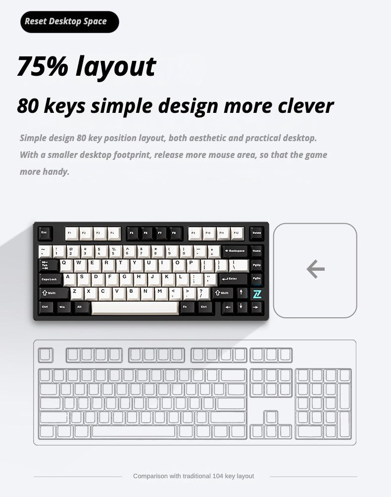 MCHOSE Z75S Mechanical Keyboard - joorkey