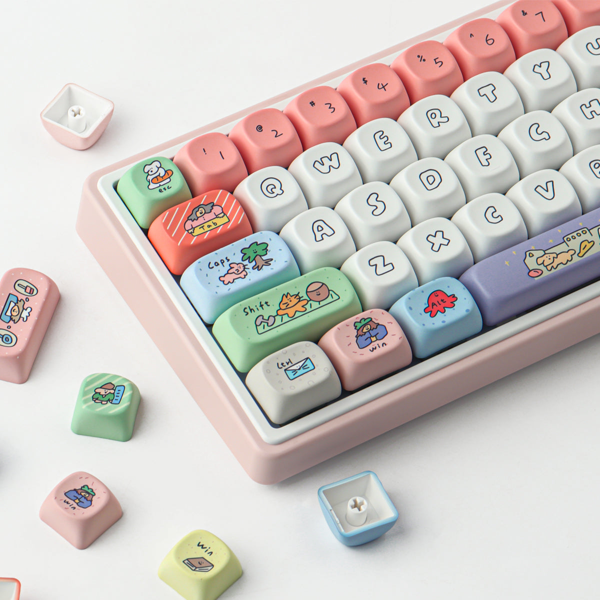 Smiley Face MOA Keycaps