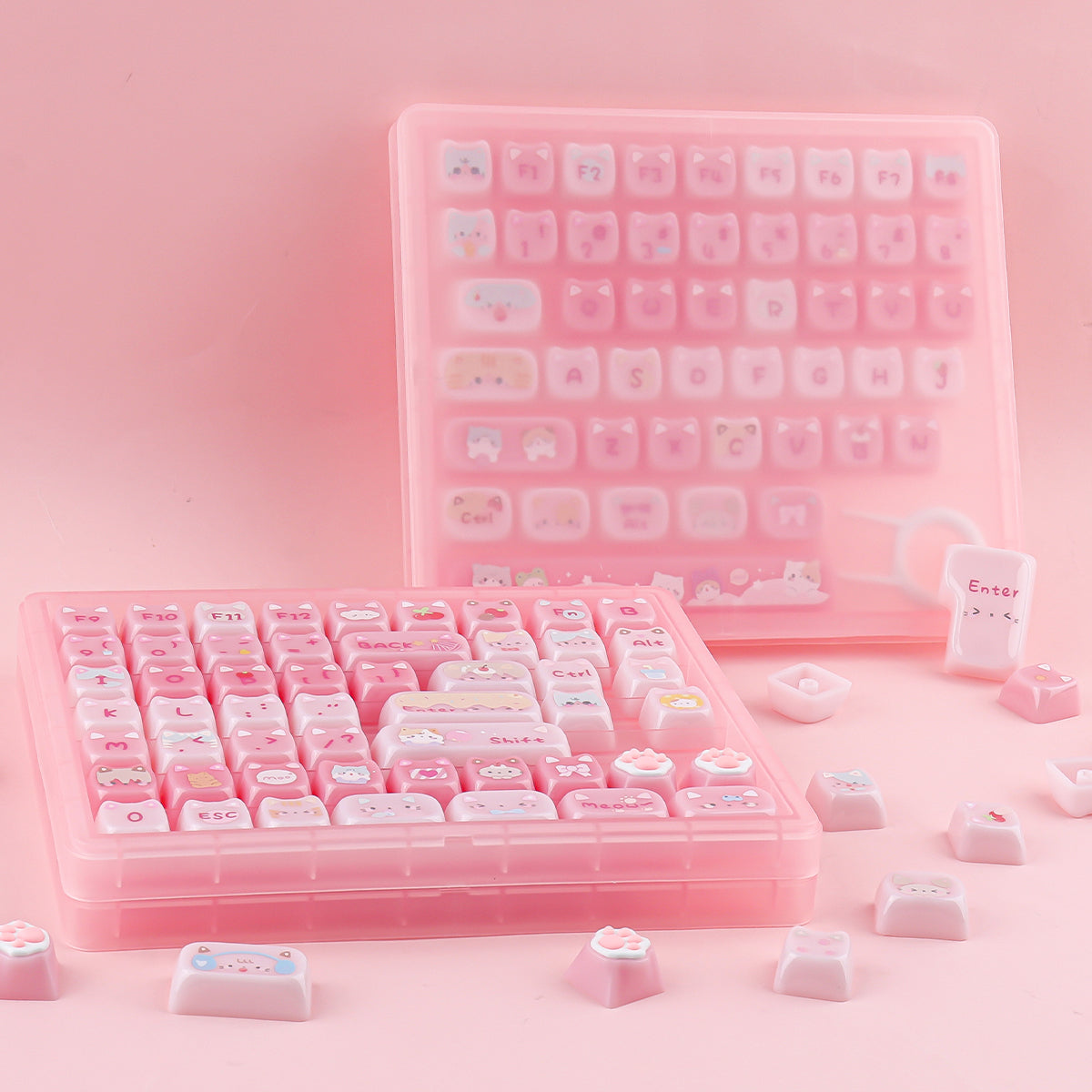 Meow Meow Pudding Keycaps - joorkey