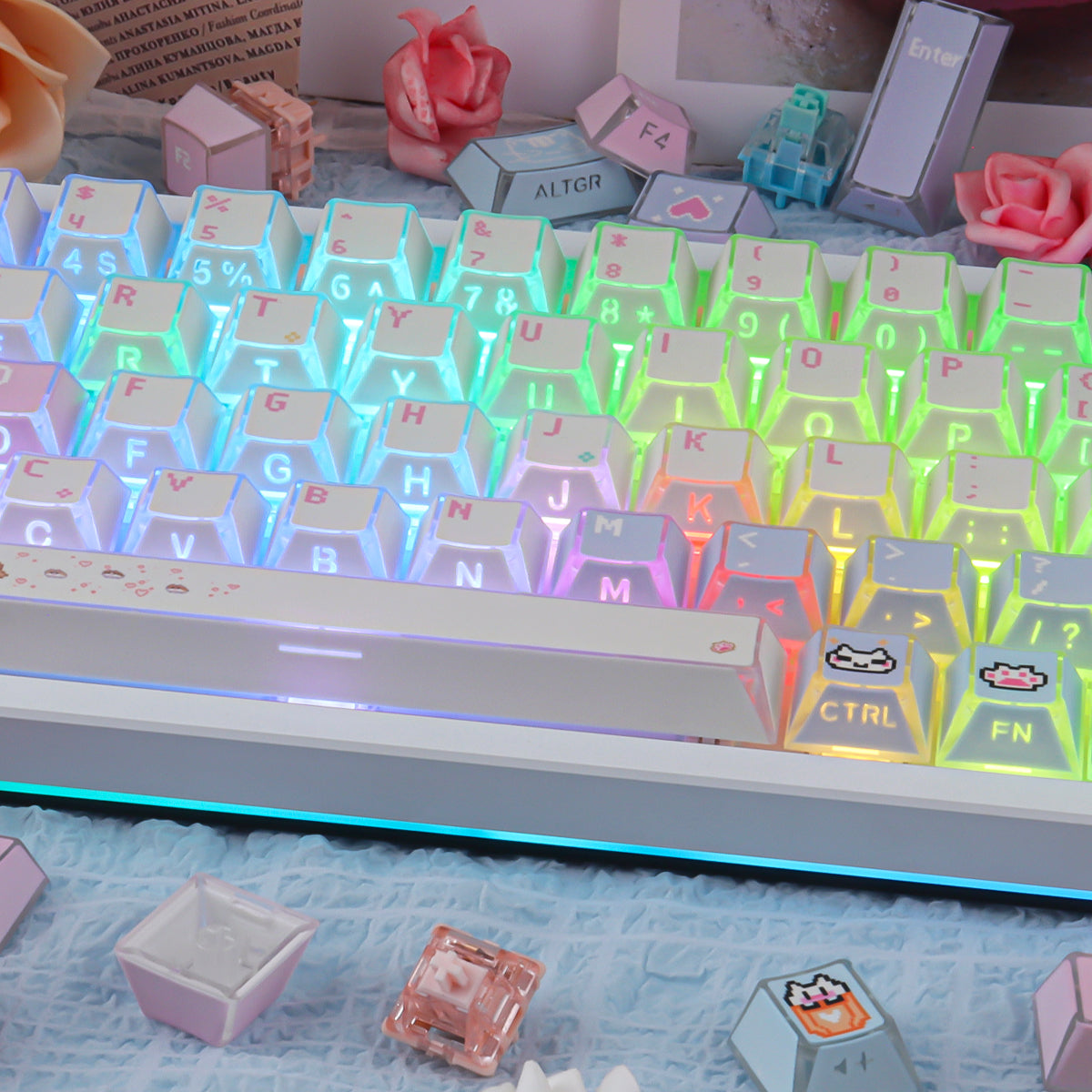 Meow Shadow Side Backlight Keycaps