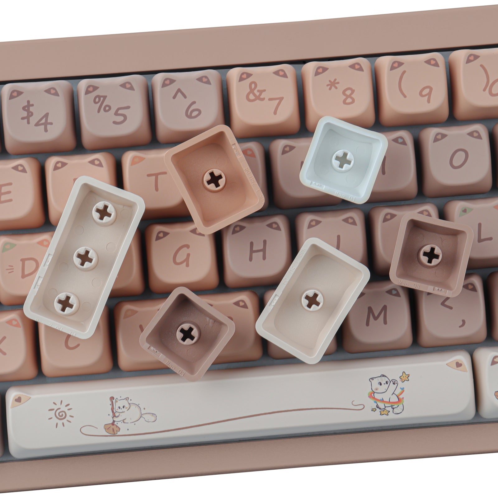 Naughty Cat keycaps