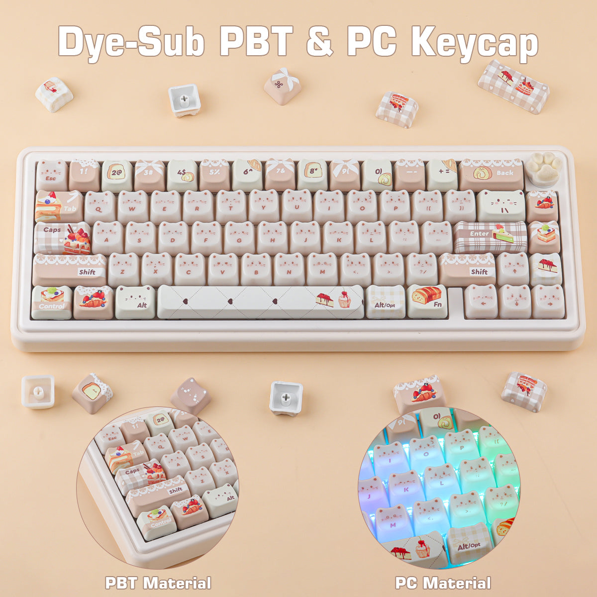 Baking Kittens Keycaps