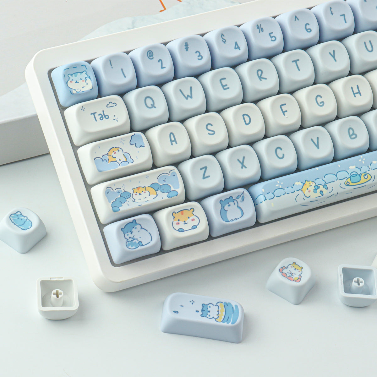 Tater Keys Potato Treasure keycaps 132 Keys PBT Keycaps MOA Profile DYE-SUB ...