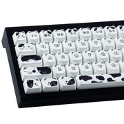 Black White Kitten keycaps