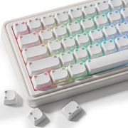 White Cat Ears Side Backlight Keycaps