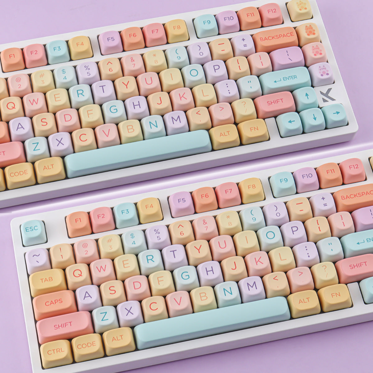 Colorful Meow Keycaps