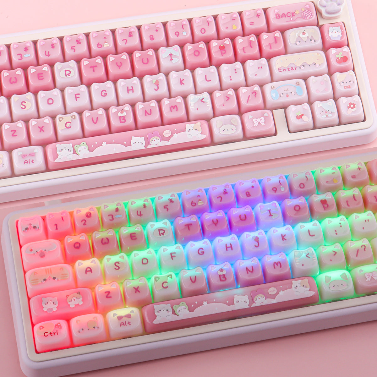 Meow Meow Pudding Keycaps - joorkey