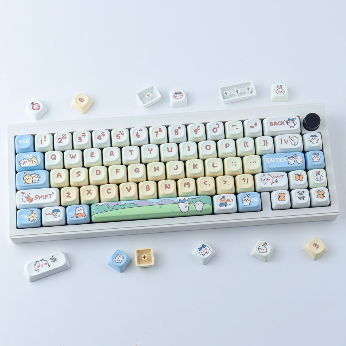 Hachiware keycaps
