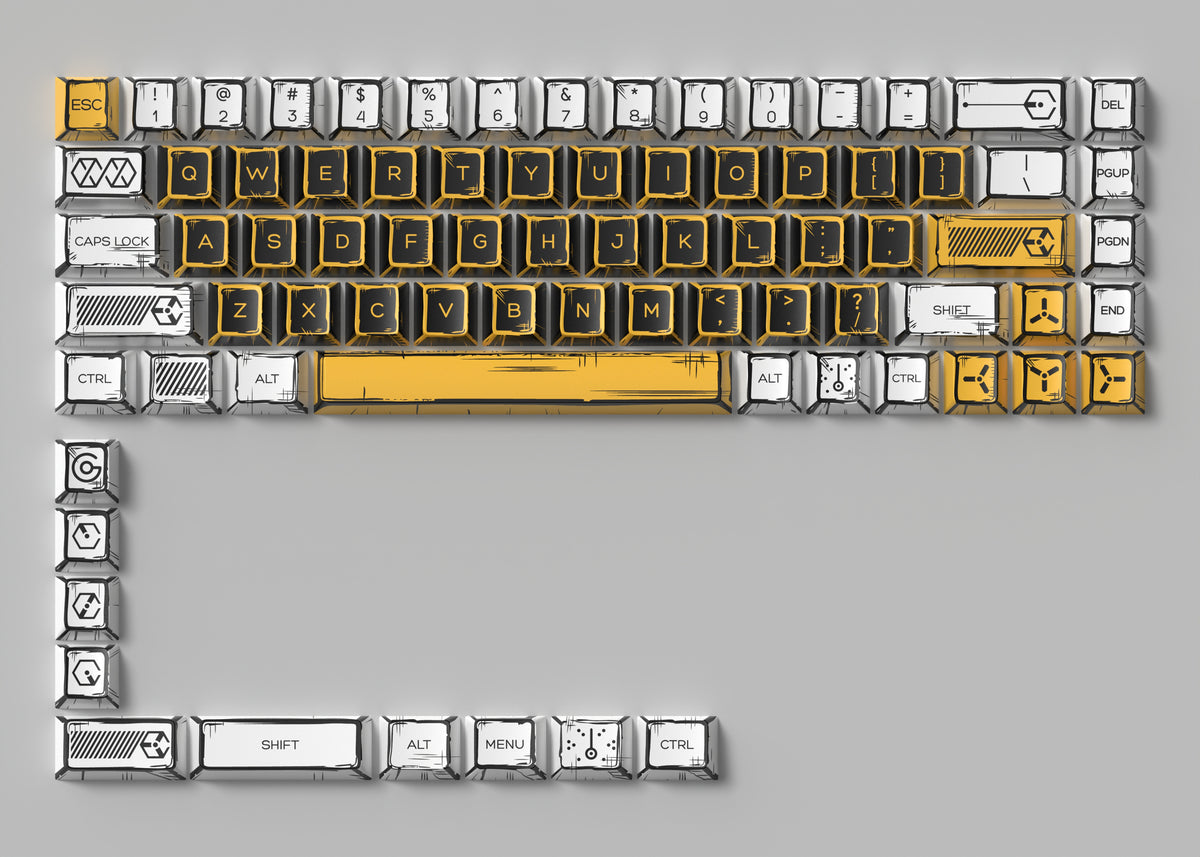 EVA Anime Comic Style Keycaps