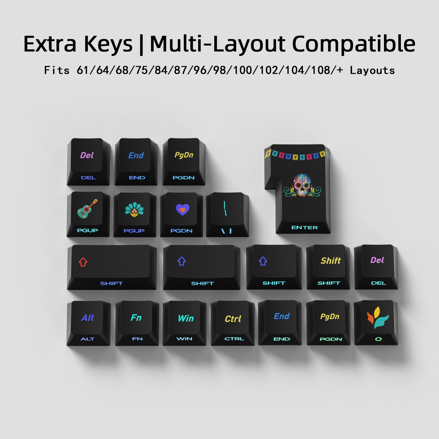 Underground World Side Backlight Keycaps