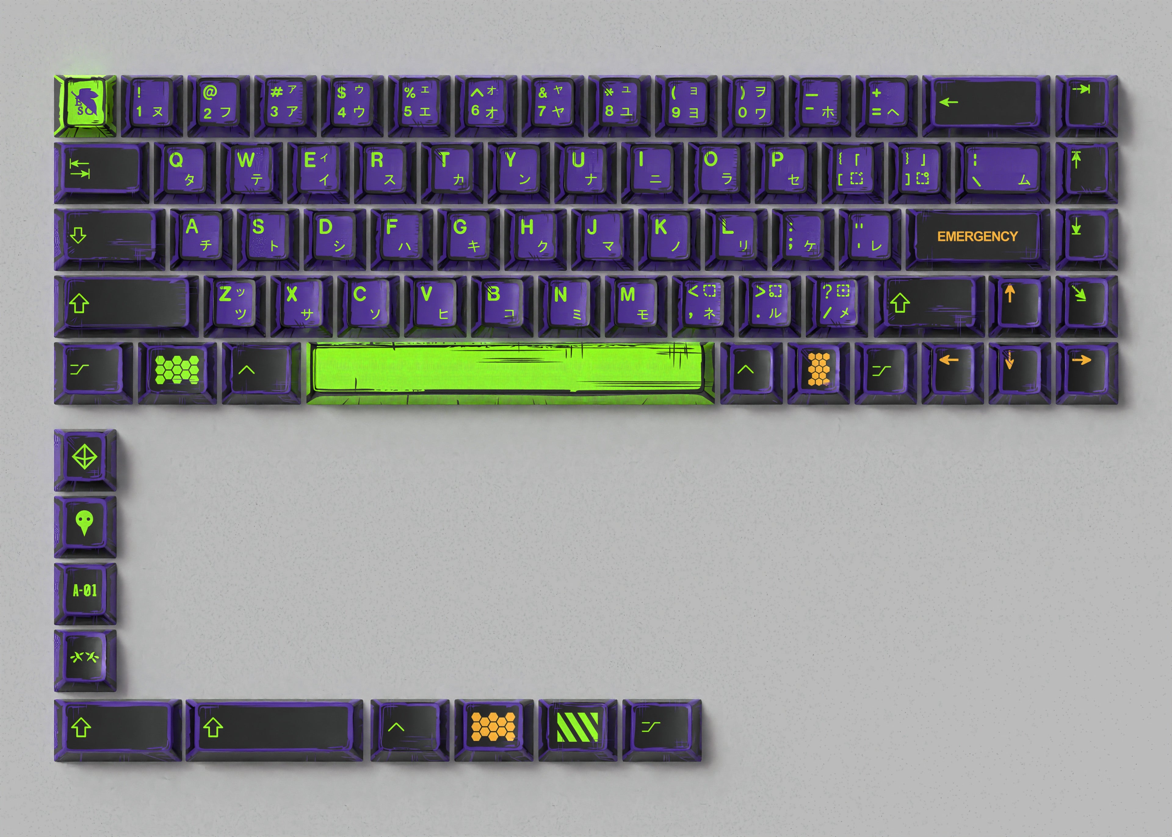 EVA Anime Comic Style Keycaps