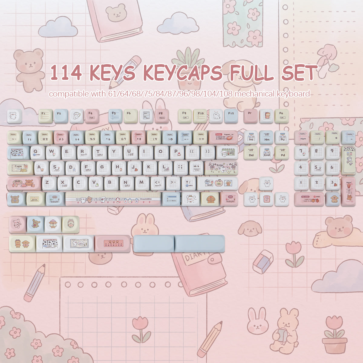 Line Dog Keycaps