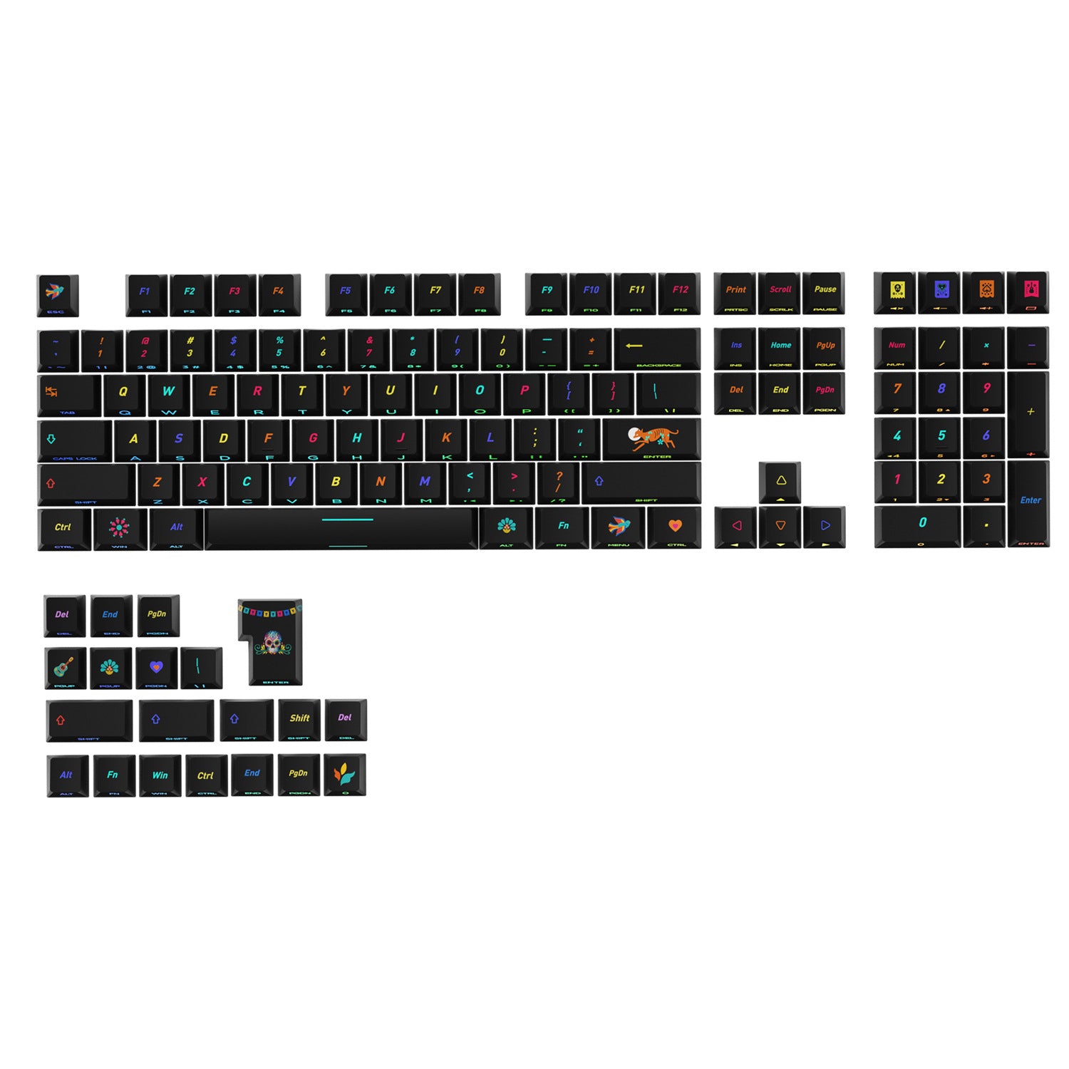 Underground World Side Backlight Keycaps
