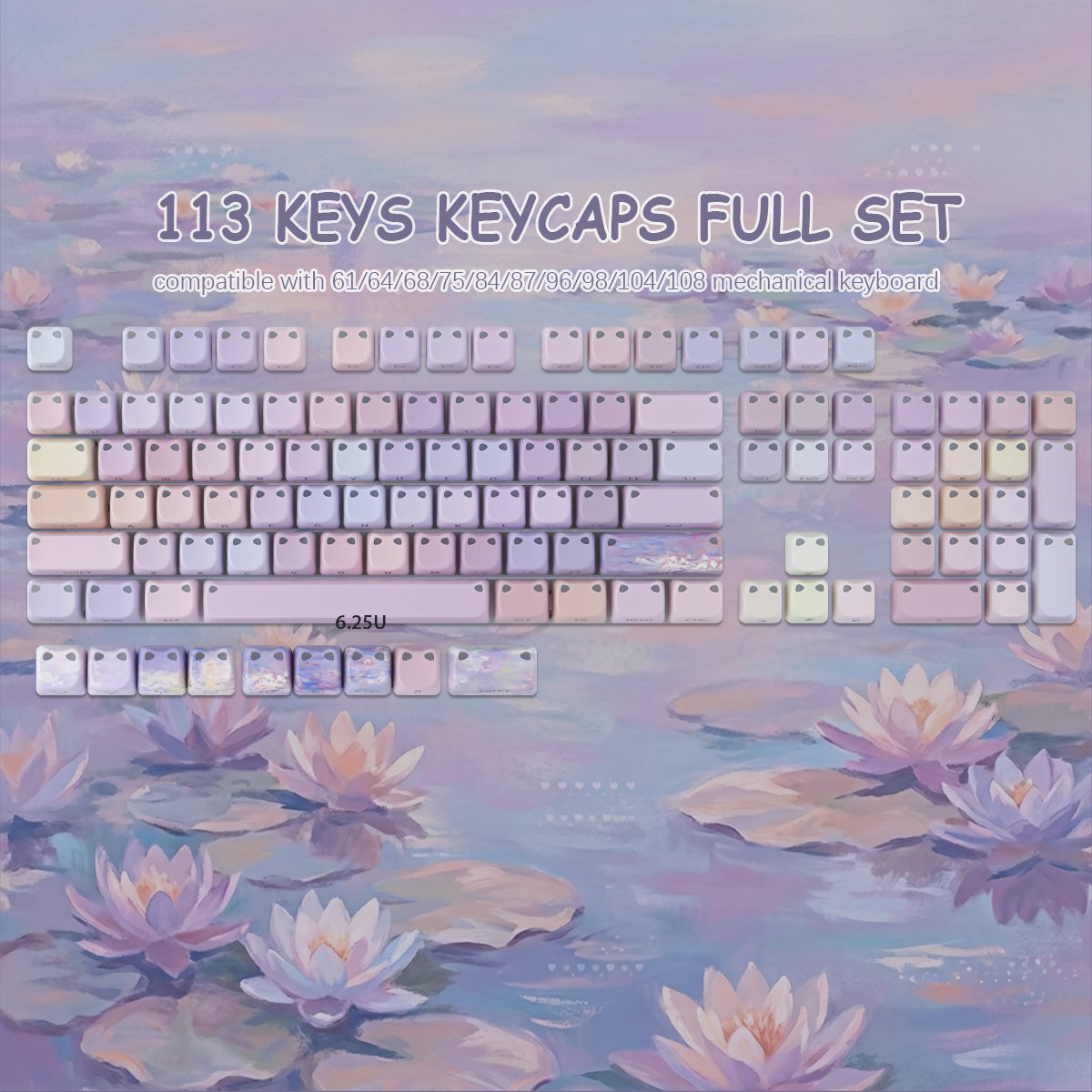 Water Lilies Keycaps