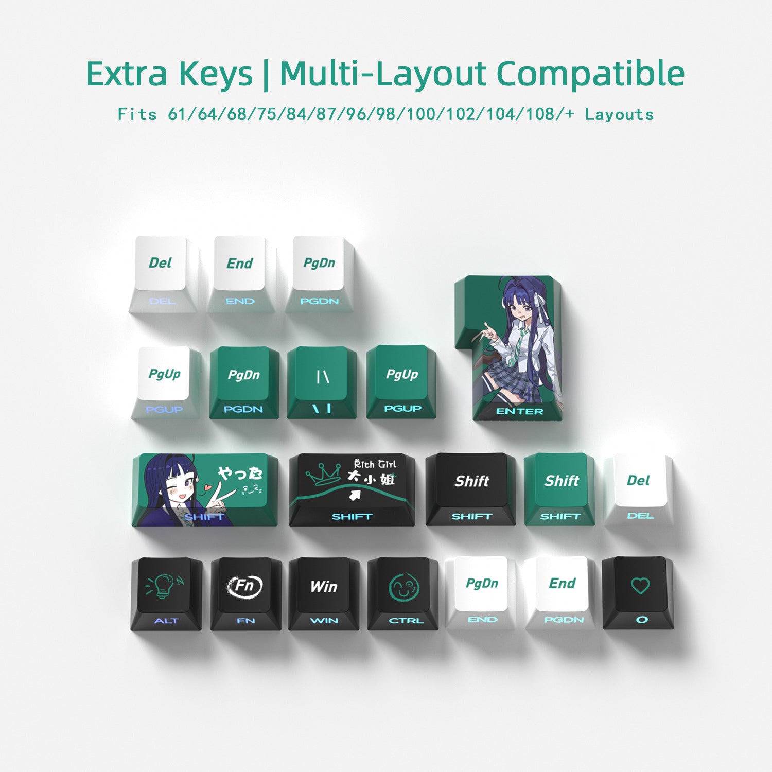 Anhe Ang Side Backlight Keycaps
