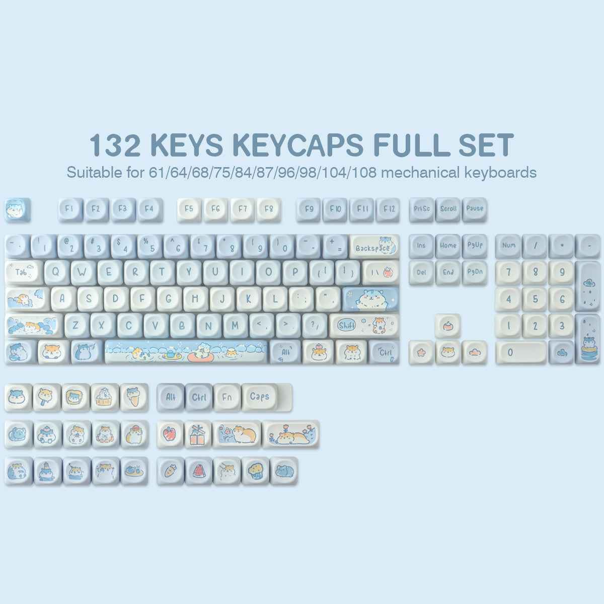 Potato Treasure keycaps