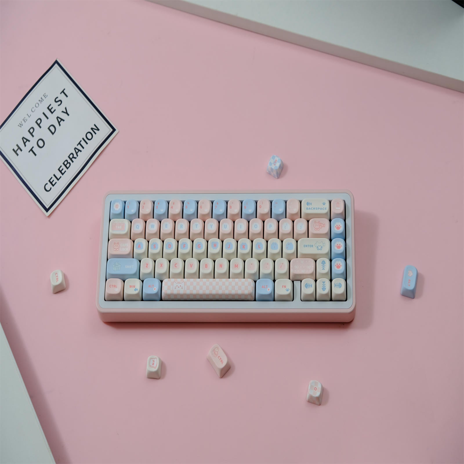 Cute Cat MOA keycaps