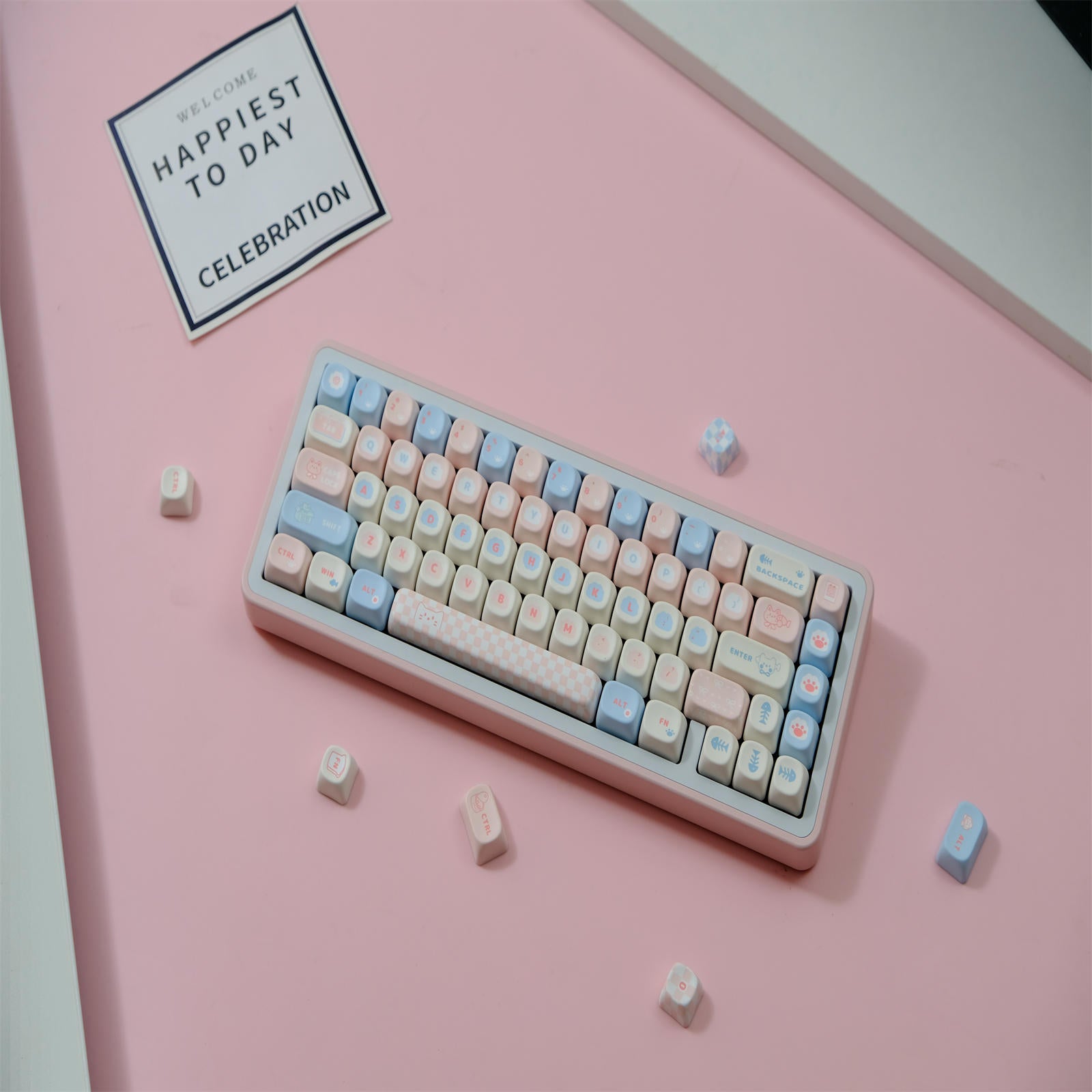 Cute Cat MOA keycaps