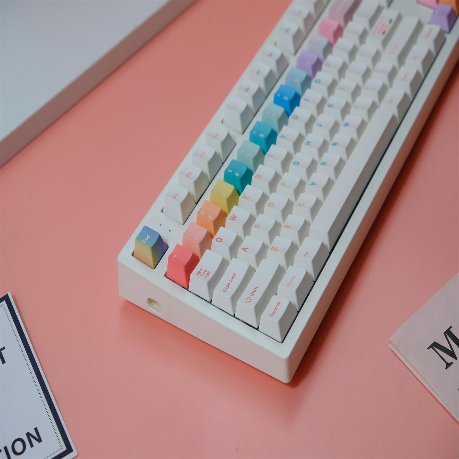 Macarons cherry keycaps