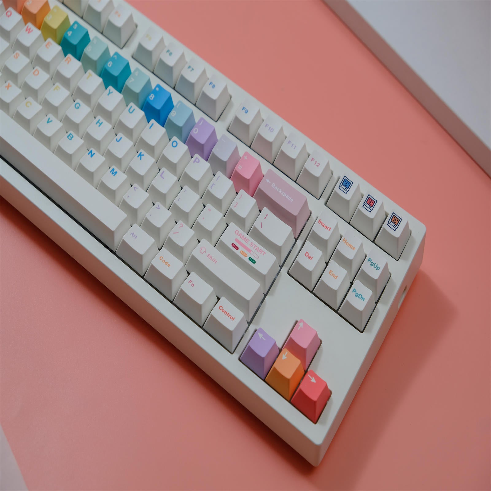 Macarons cherry keycaps