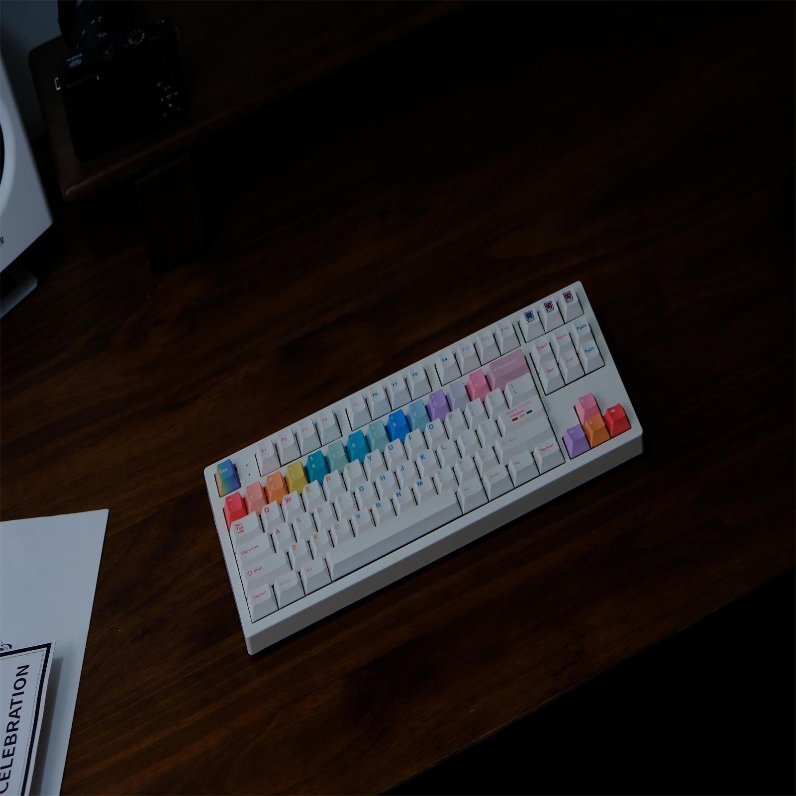 Macarons cherry keycaps