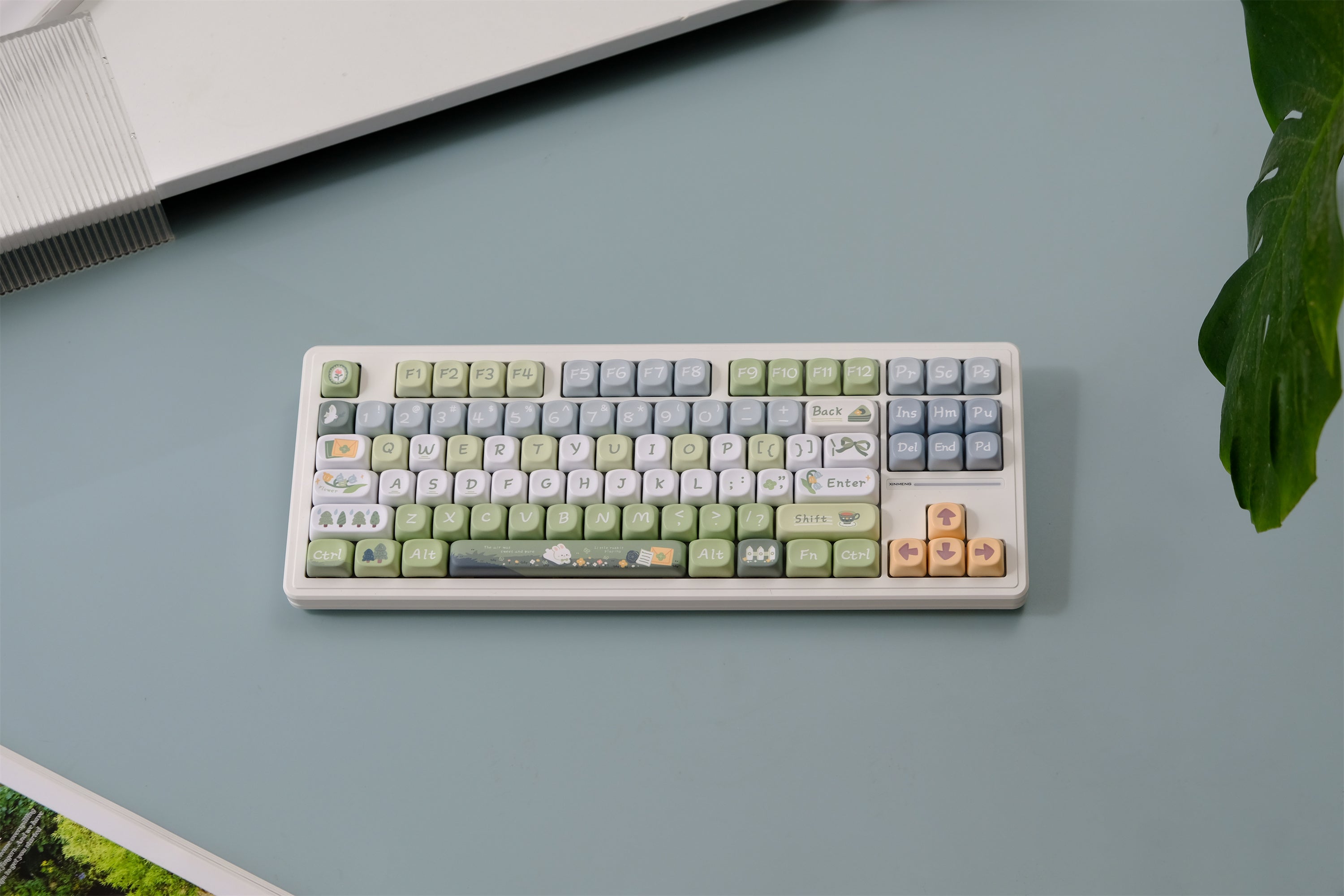 Spring Letter Keycaps 132 Keys PBT Material MOA Profile DYE-SUB ...