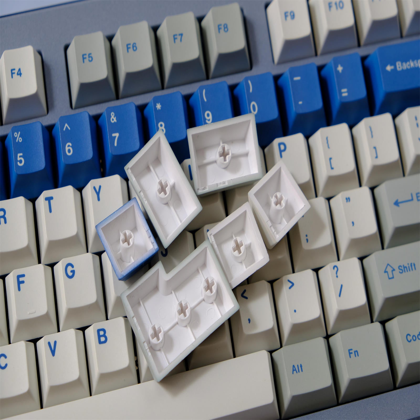 Blue Alert keycaps