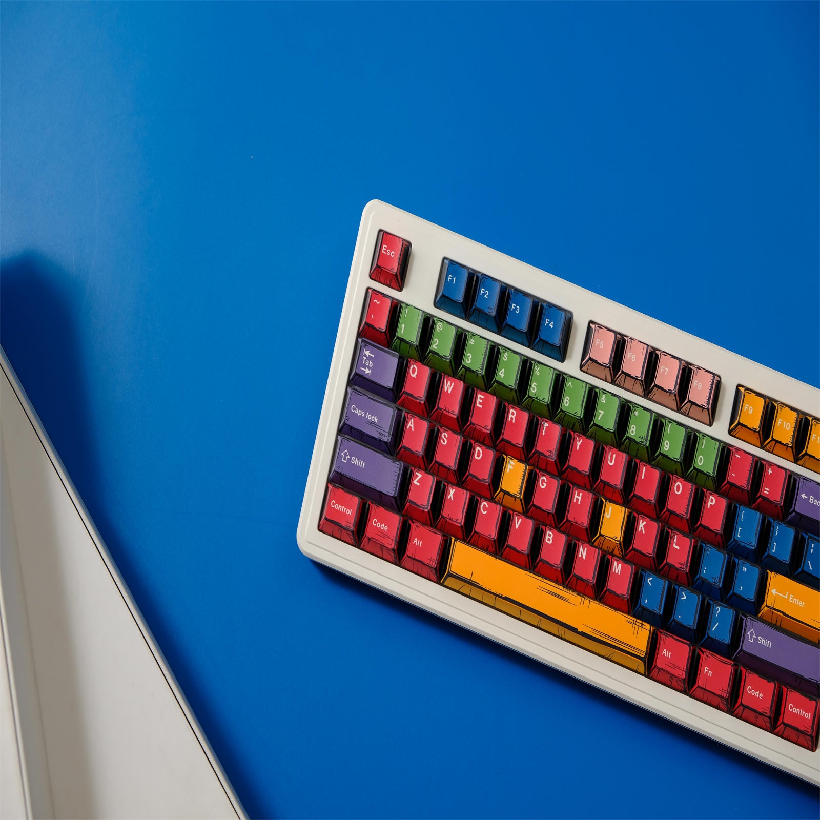 Handcrafted Art Comic Style keycaps