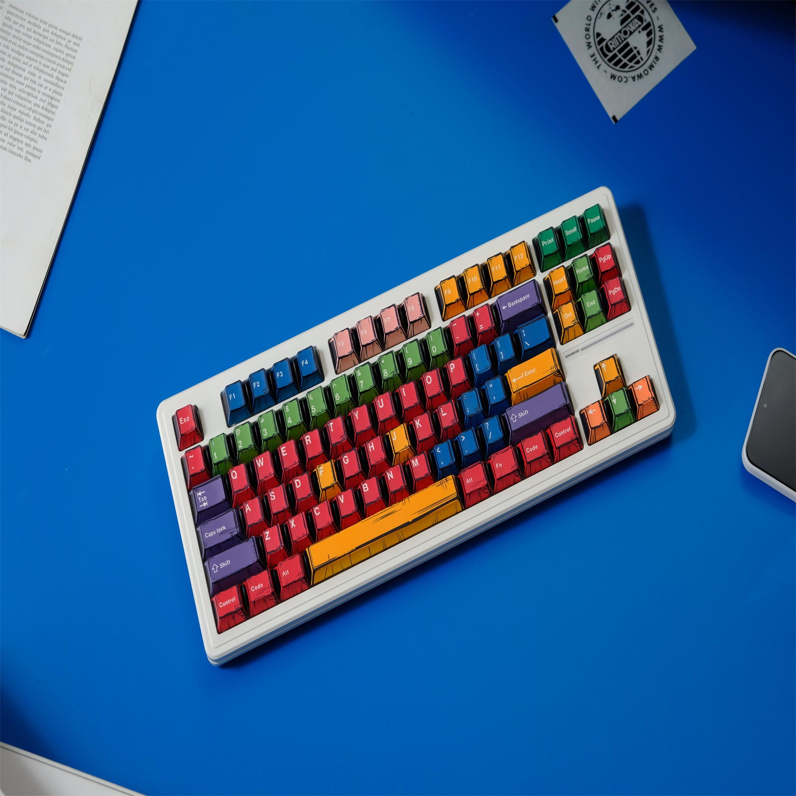 Handcrafted Art Comic Style keycaps