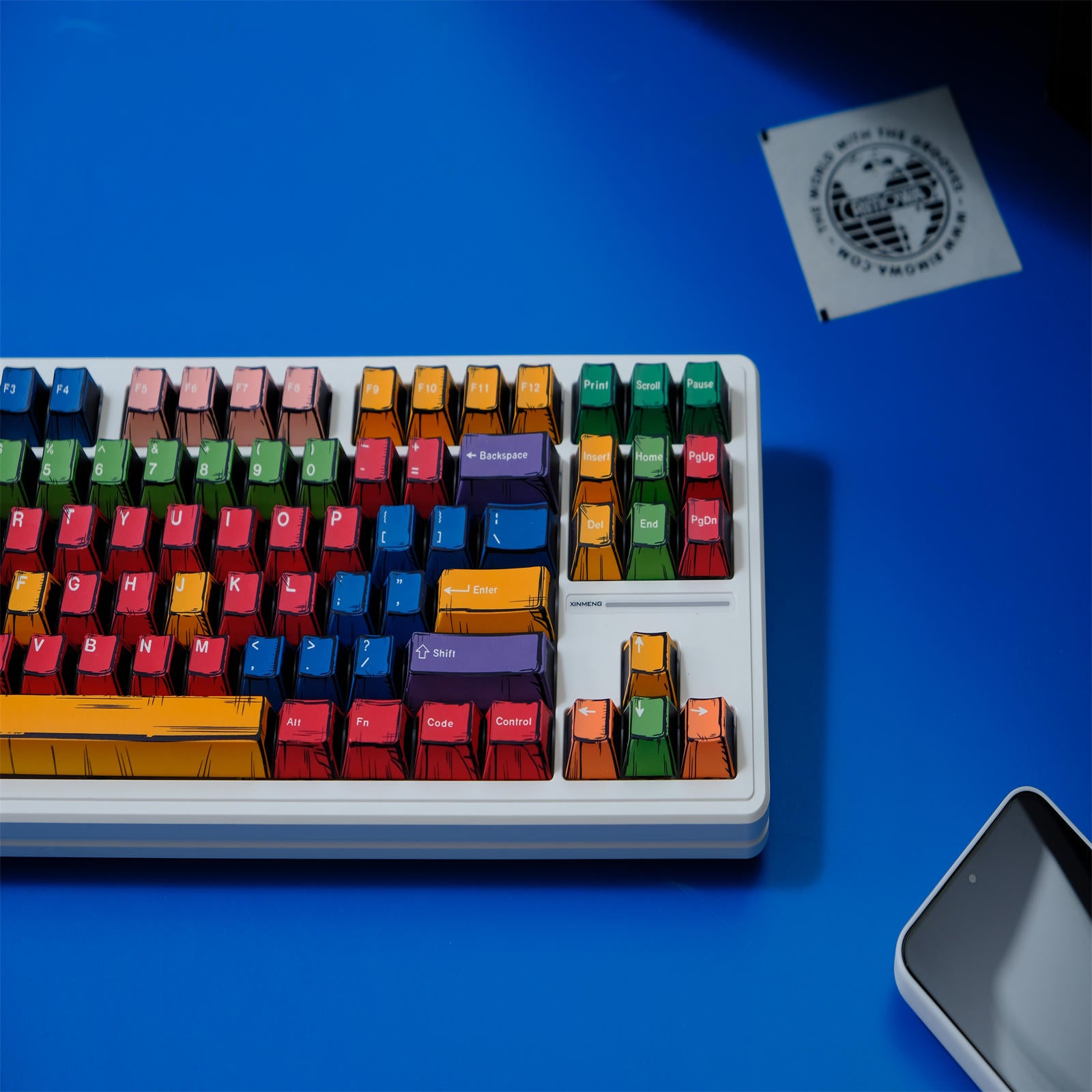Handcrafted Art Comic Style keycaps