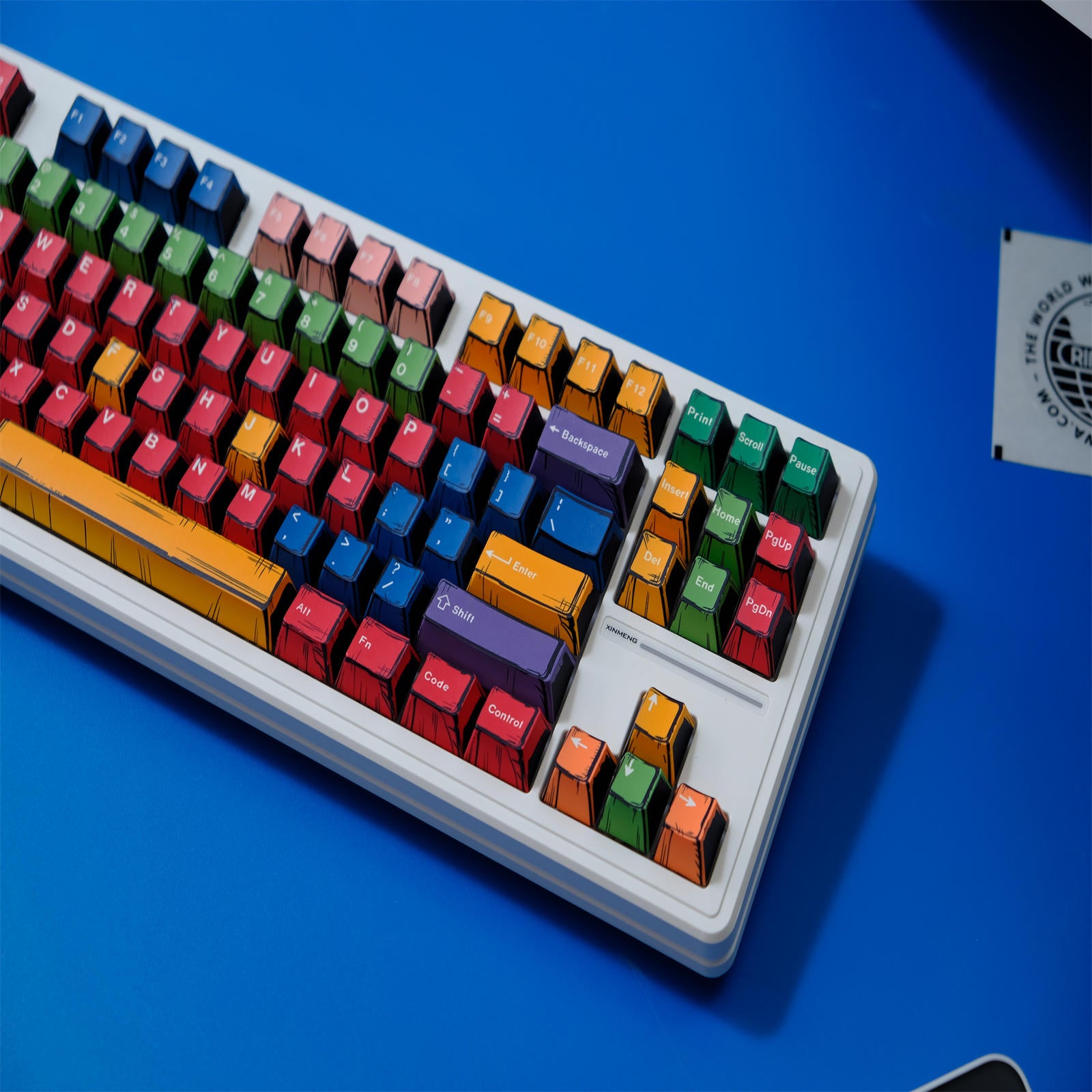 Handcrafted Art Comic Style keycaps