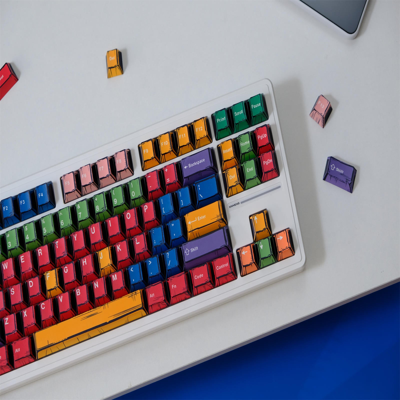 Handcrafted Art Comic Style keycaps