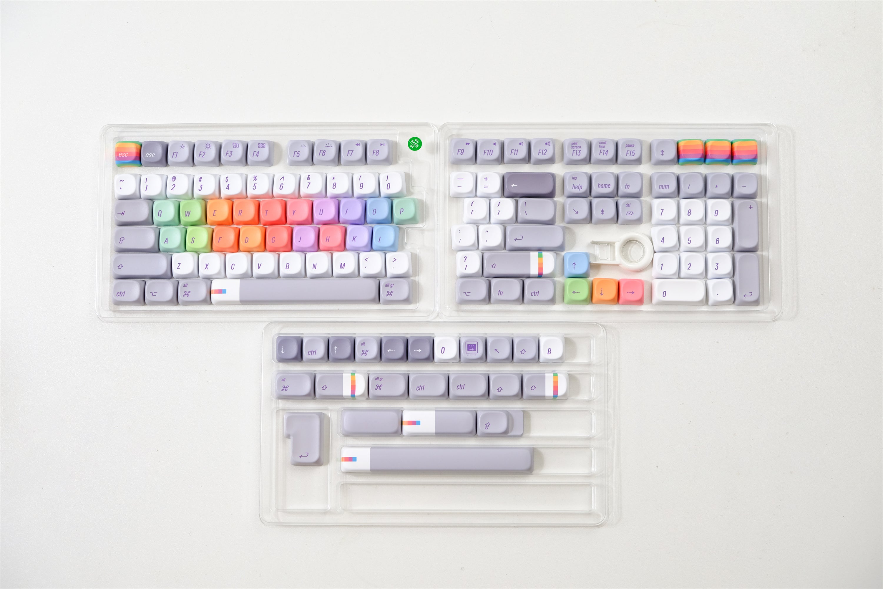 Rainbow Programmer Keycaps