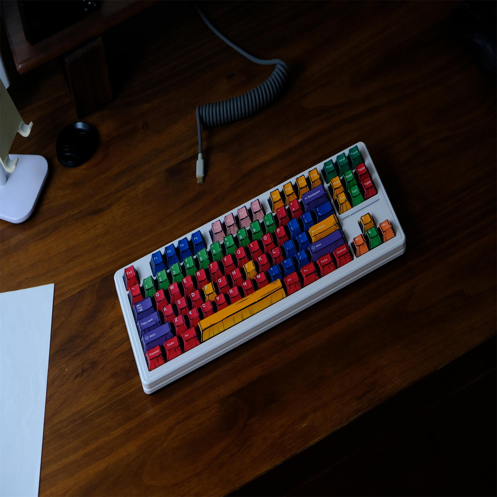 Handcrafted Art Comic Style keycaps